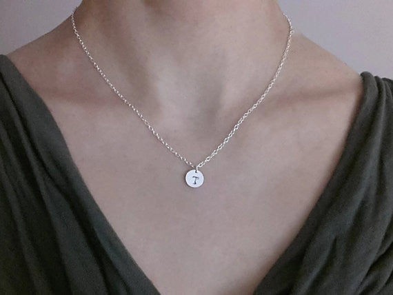 Personalised 925 Sterling Silver monogram necklace