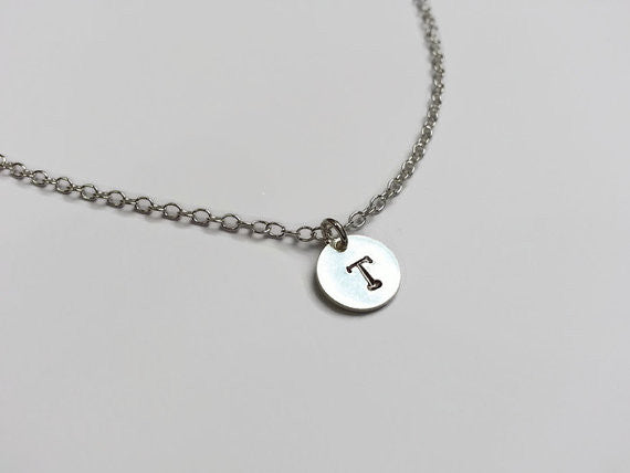 Personalised 925 Sterling Silver monogram necklace